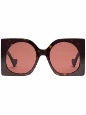 Gucci Eyewear tortoiseshell-effect square-frame sunglasses