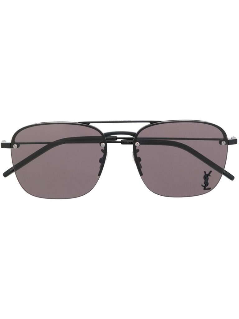 Saint Laurent Eyewear logo-plaque sunglasses