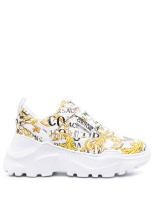 Versace Jeans Couture Logo Brush Couture-print sneakers