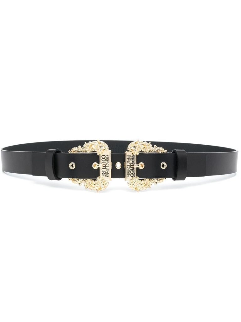 Versace Jeans Couture double buckle-fastening leather belt