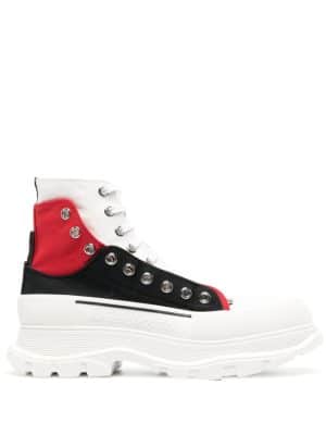 Alexander McQueen eyelet-detail high-top sneakers