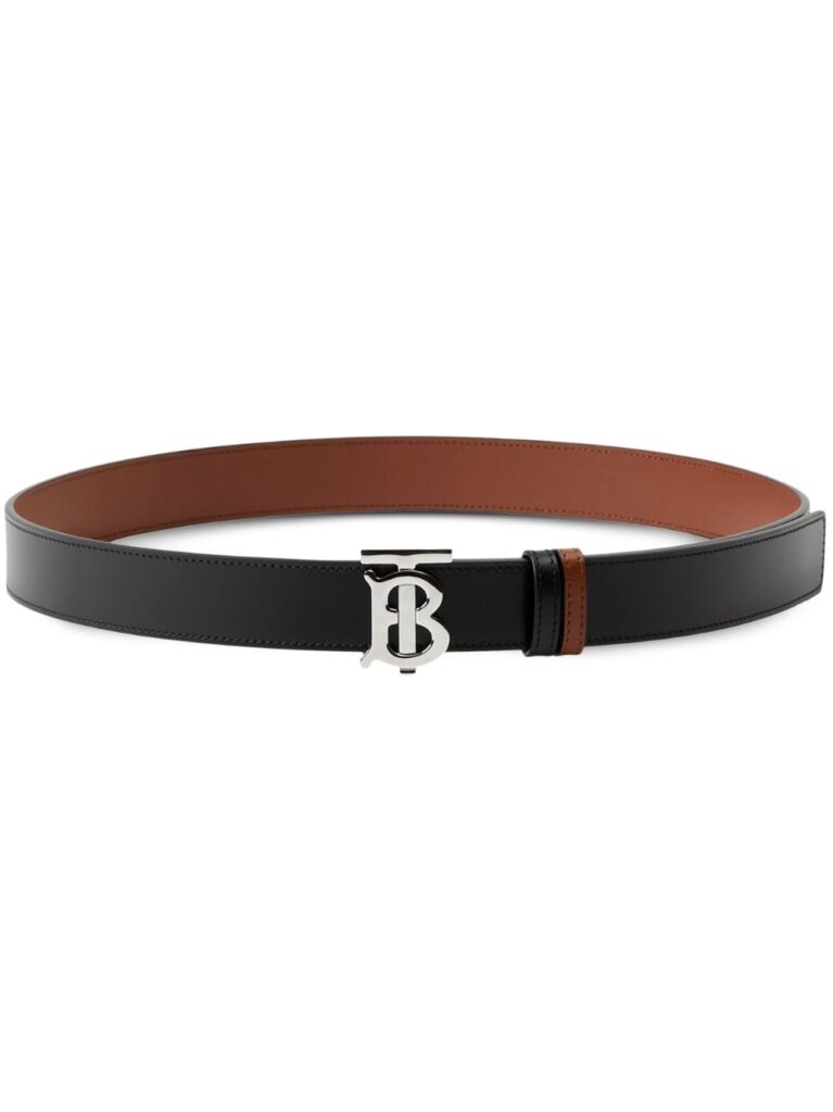 Burberry TB-buckle reversible leather belt