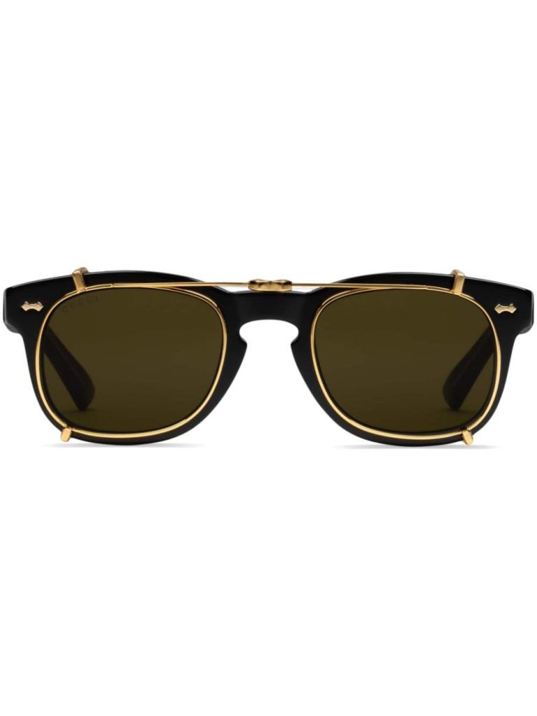 Gucci Eyewear double-frame round sunglasses