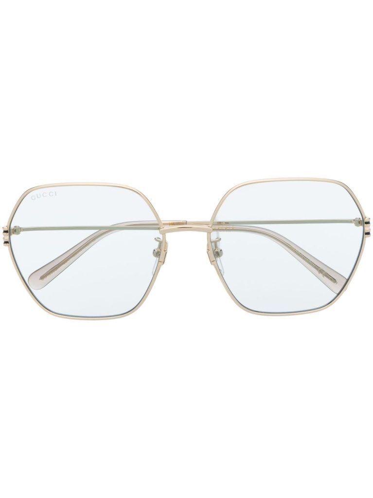 Gucci Eyewear geometric-frame hexagonal sunglasses