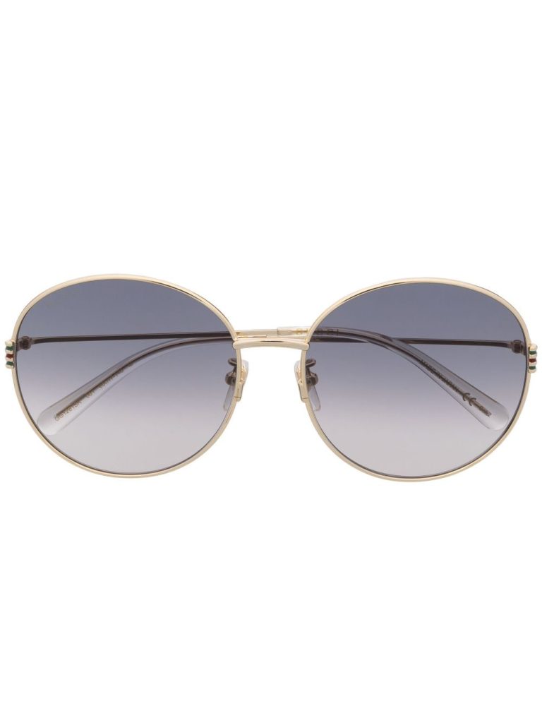 Gucci Eyewear metallic round-frame sunglasses