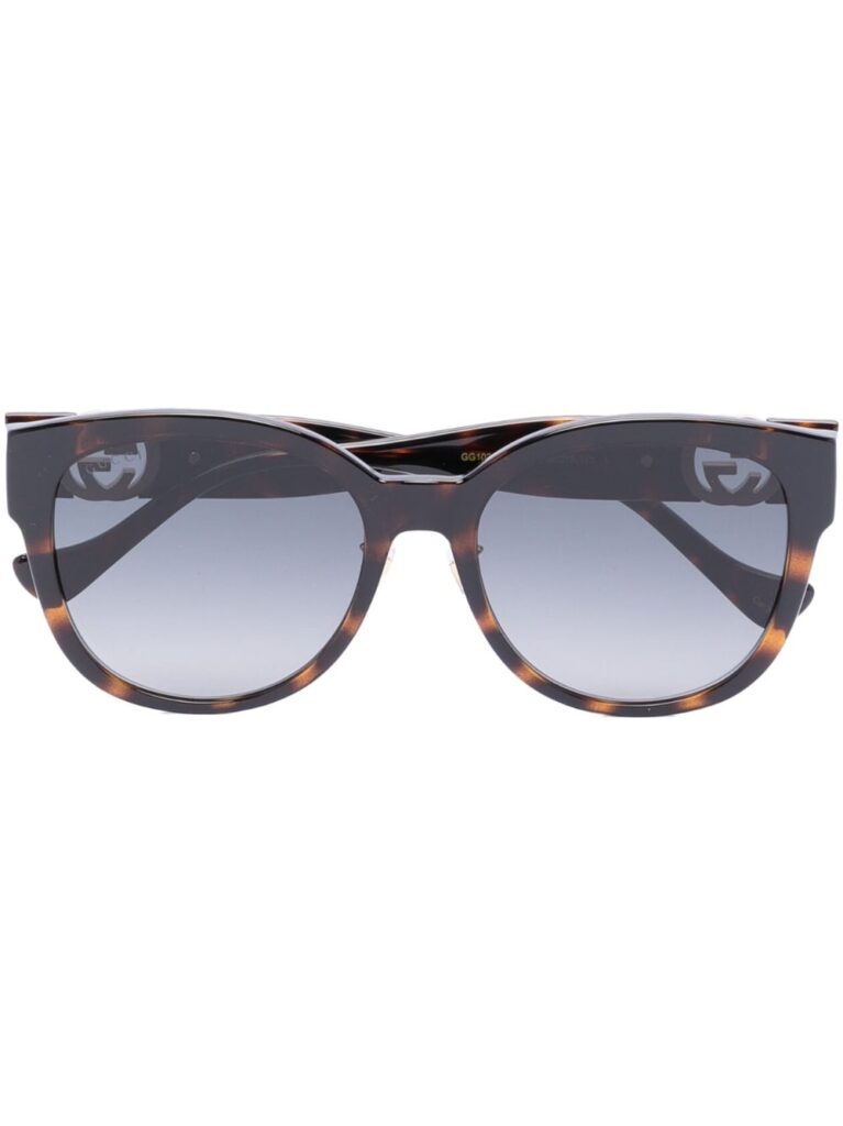 Gucci Eyewear tortoise round-frame sunglasses
