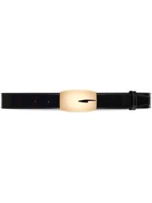 Gucci rectangular G buckle leather belt