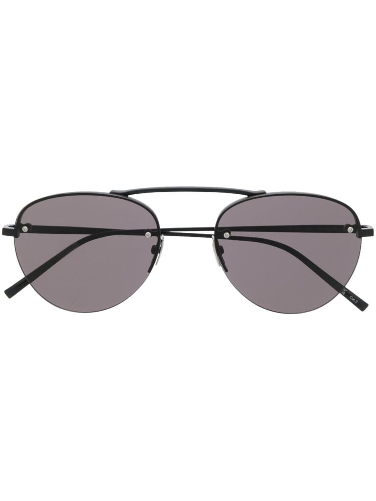 Saint Laurent Eyewear pilot-frame tinted sunglasses