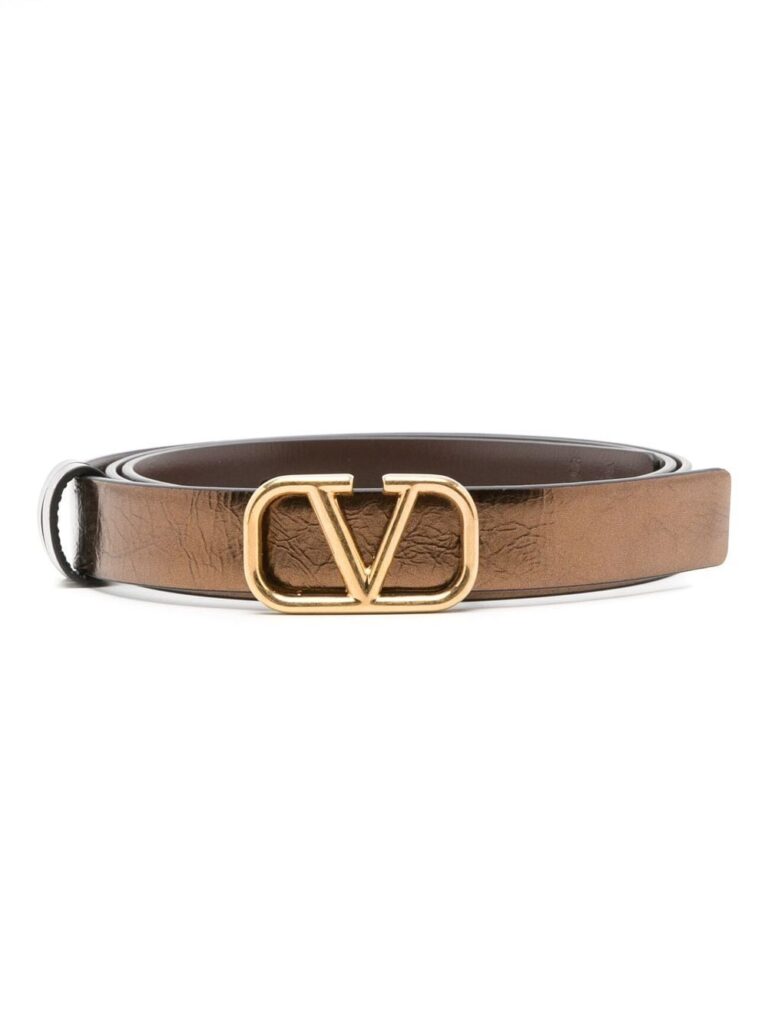 Valentino Garavani VLogo Signature metallic belt