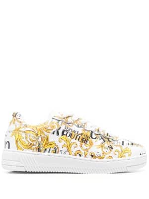 Versace Jeans Couture baroque-print low-top sneakers