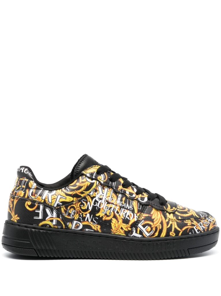 Versace Jeans Couture baroque-print low-top sneakers