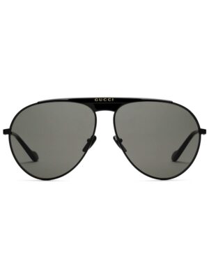 Gucci Eyewear logo-plaque pilot-frame sunglasses