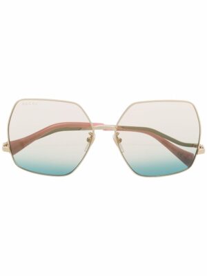 Gucci Eyewear oversize metal frame sunglasses