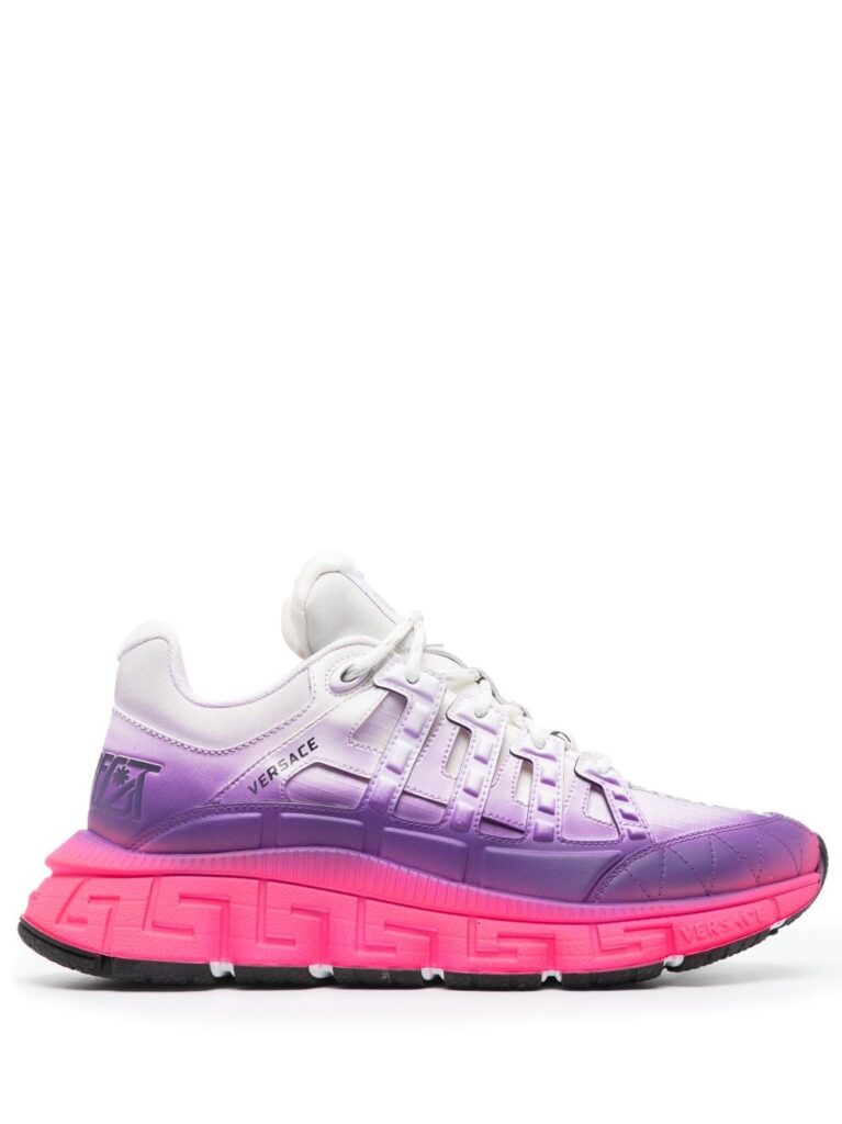 Versace ombré-effect leather sneakers