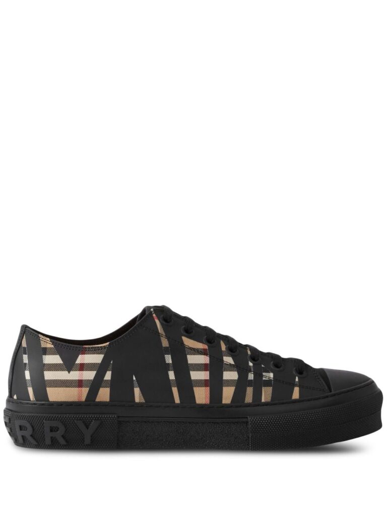 Burberry Sliced check cotton sneakers