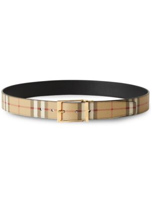 Burberry logo-engraved reversible belt