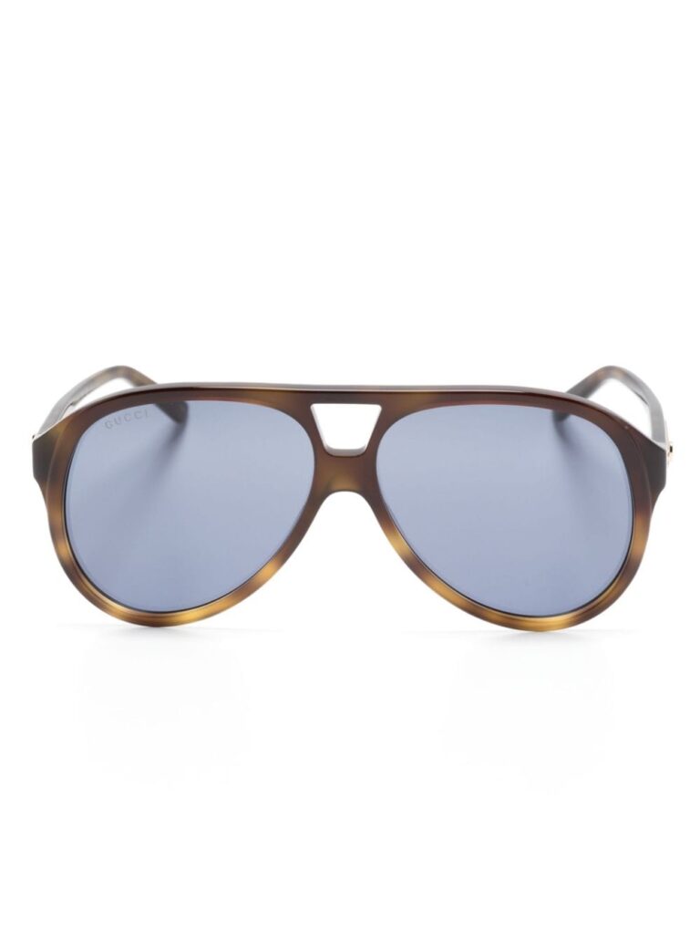 Gucci Eyewear tortoiseshell pilot-frame sunglasses