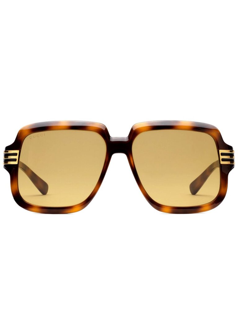 Gucci Eyewear tortoiseshell square-framed sunglasses