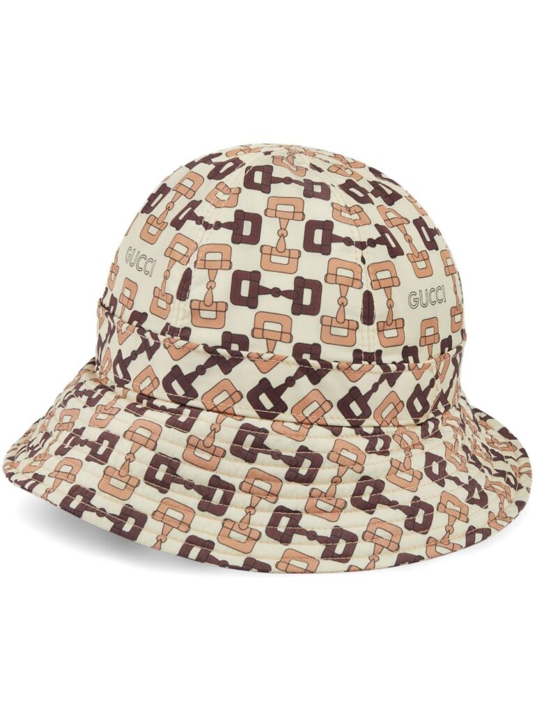 Gucci Horsebit-print bucket hat