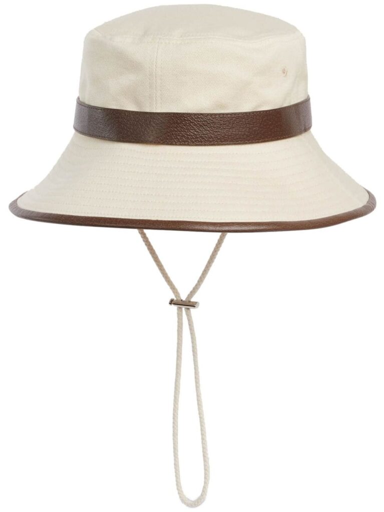 Gucci chin-strap cotton bucket hat