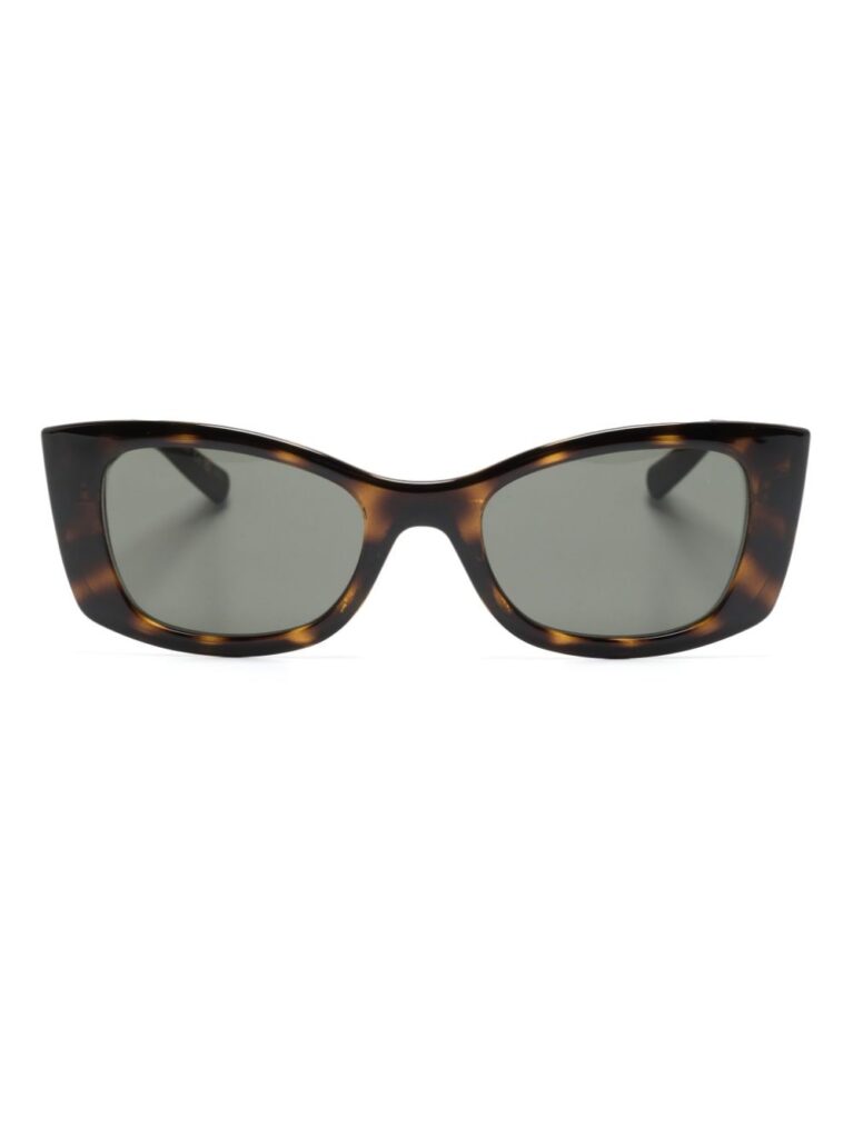 Saint Laurent Eyewear logo-engraved cat-eye-frame sunglasses