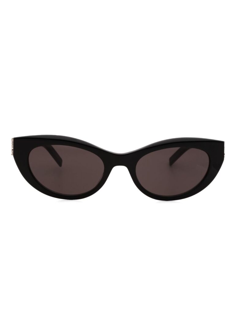 Saint Laurent Eyewear logo-lettering cat-eye frame sunglasses
