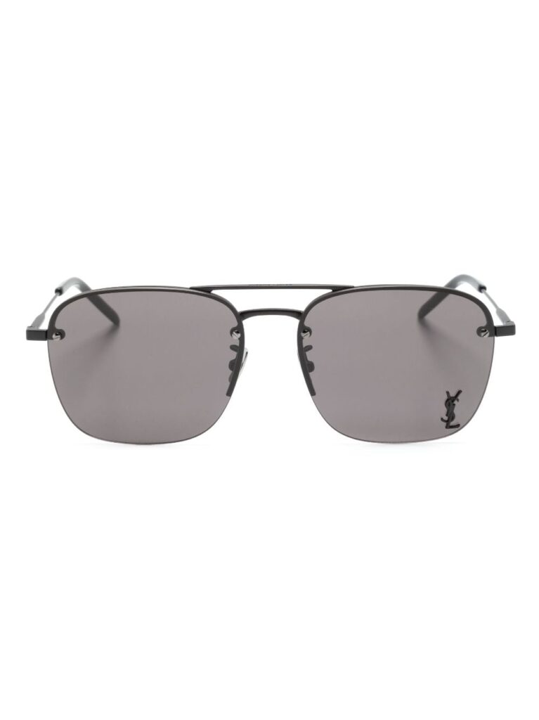 Saint Laurent Eyewear logo-plaque square-frame sunglasses