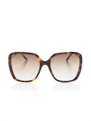 Chloé Eyewear tortoiseshell-effect square-frame sunglasses