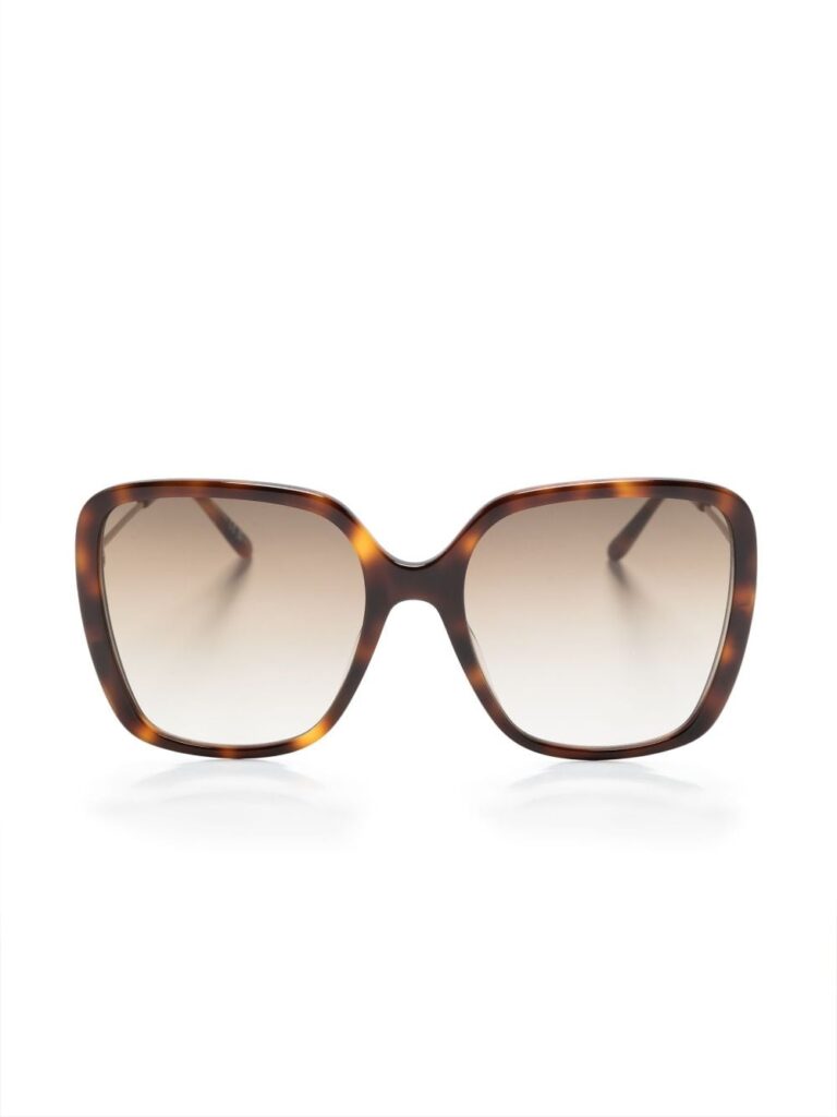 Chloé Eyewear tortoiseshell-effect square-frame sunglasses
