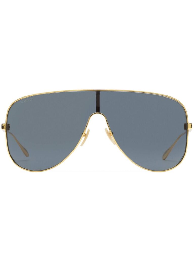 Gucci Eyewear Mask logo-lettering sunglasses