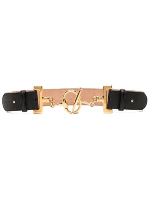 Gucci toggle-fastening leather belt