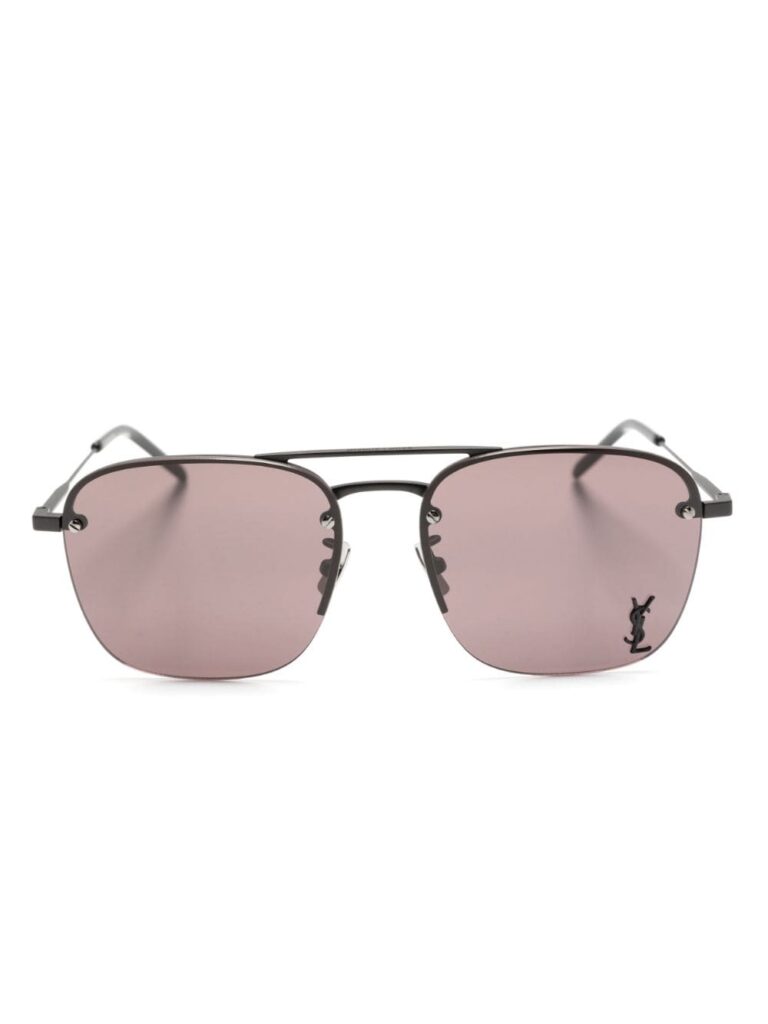 Saint Laurent Eyewear logo-plaque square sunglasses