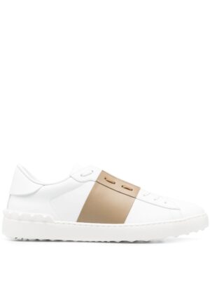 Valentino Garavani Open contrasting-band leather sneakers