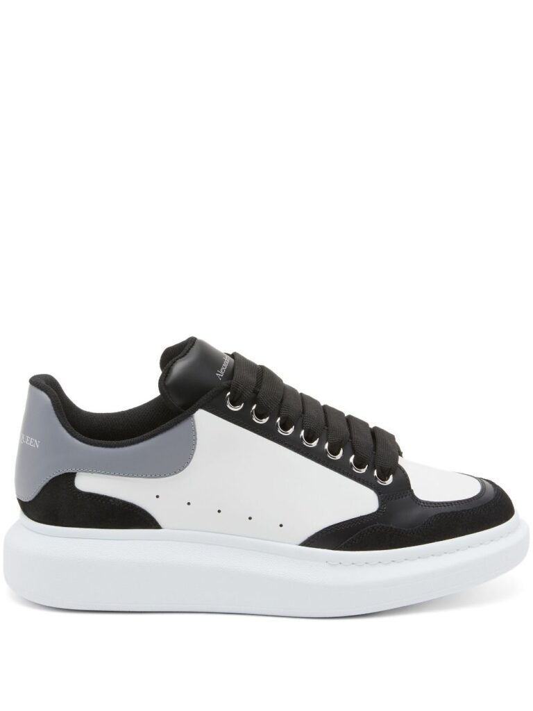 Alexander McQueen colour-block panelled leather sneakers
