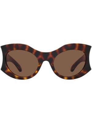 Balenciaga Eyewear tortoiseshell-effect oversize-frame sunglasses