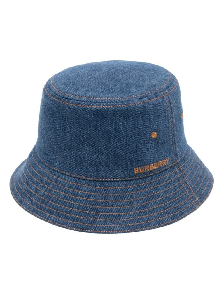 Burberry embroidered-logo bucket hat