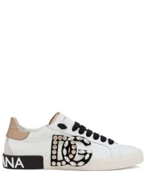 Dolce & Gabbana Portofino rhinestone-embellished sneakers