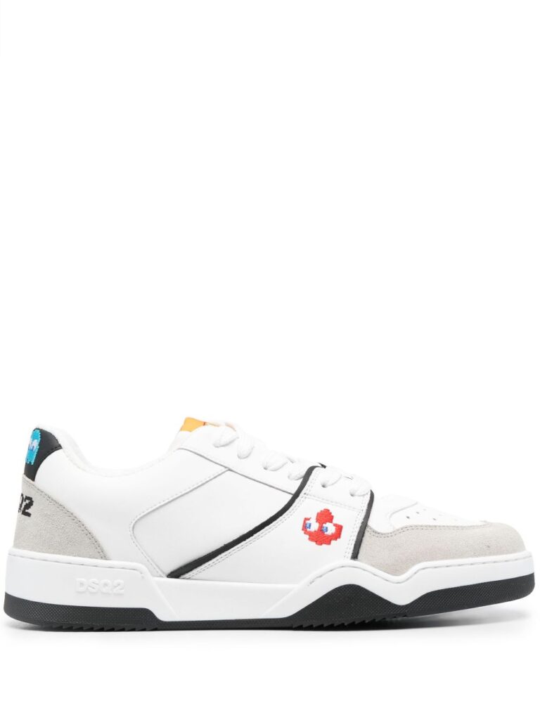 Dsquared2 x Pac-Man panelled low-top sneakers