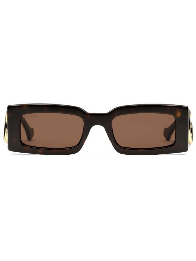 Gucci Eyewear Double G rectangle-frame sunglasses