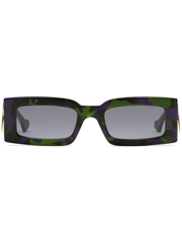 Gucci Eyewear Double G rectangular-frame sunglasses