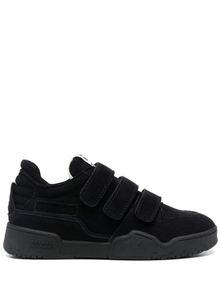 ISABEL MARANT logo-patch leather sneakers