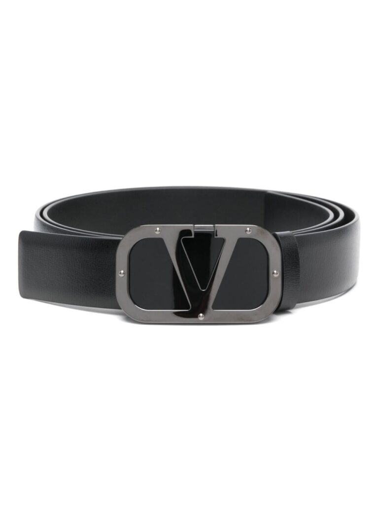 Valentino Garavani VLogo-plaque leather belt