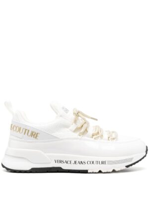 Versace Jeans Couture Dynamic logo-print leather sneakers