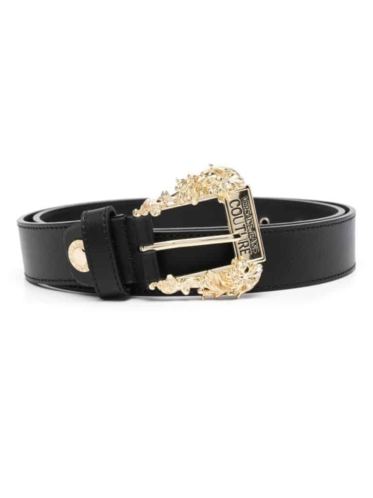 Versace Jeans Couture baroque-buckle leather belt