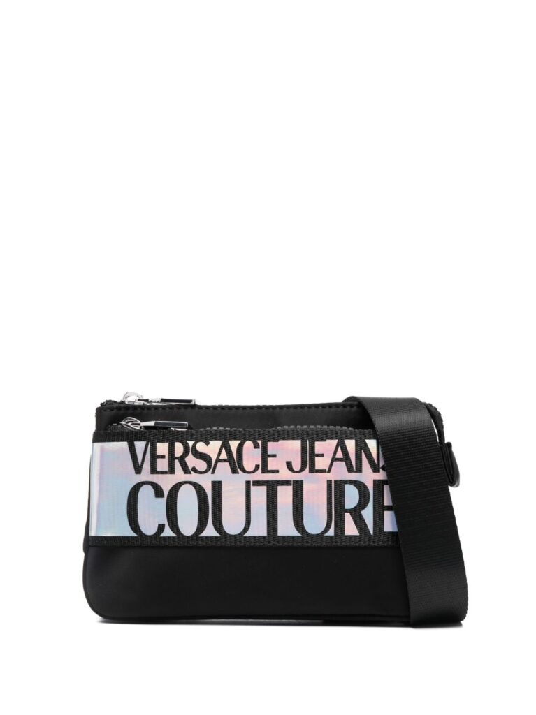 Versace Jeans Couture iridescent logo-print belt bag