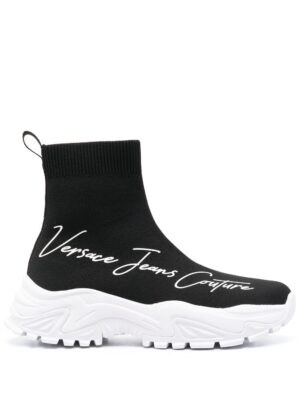 Versace Jeans Couture logo-print high-top sneakers