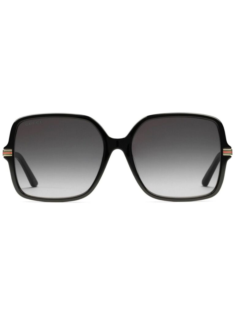 Gucci Eyewear Web-detailing square-frame sunglasses