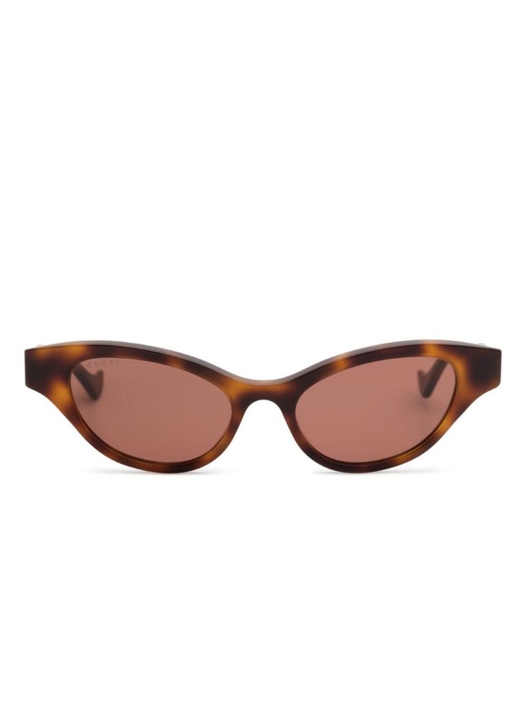 Gucci Eyewear logo-engraved cat-eye sunglasses