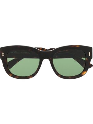 Gucci Eyewear rectangular-frame tortoiseshell sunglasses