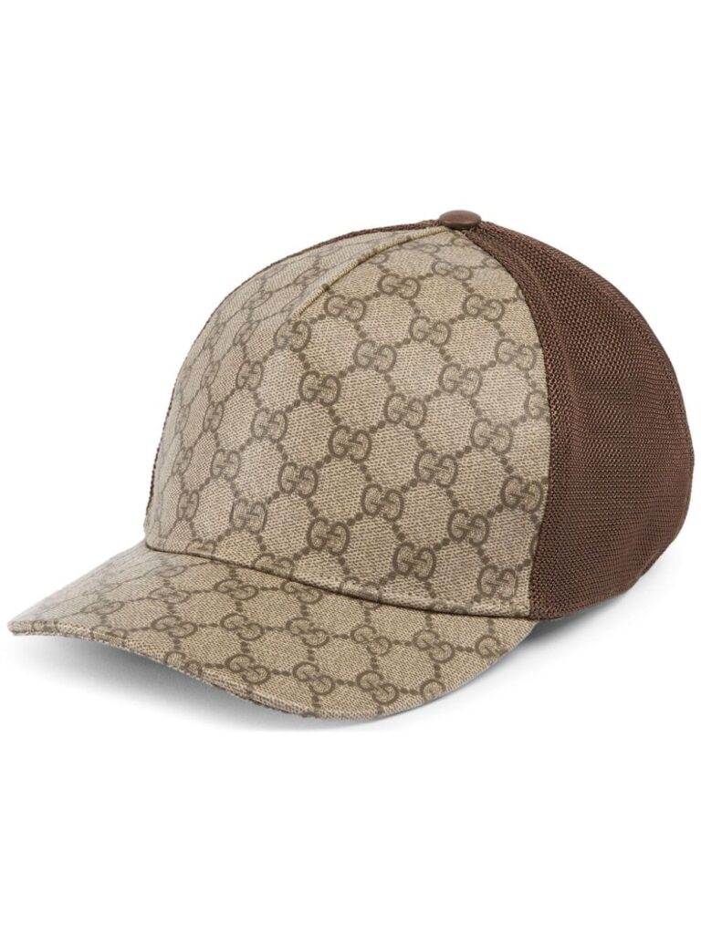 Gucci interlocking G-logo mesh-panels cap